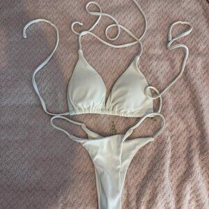 white bikini